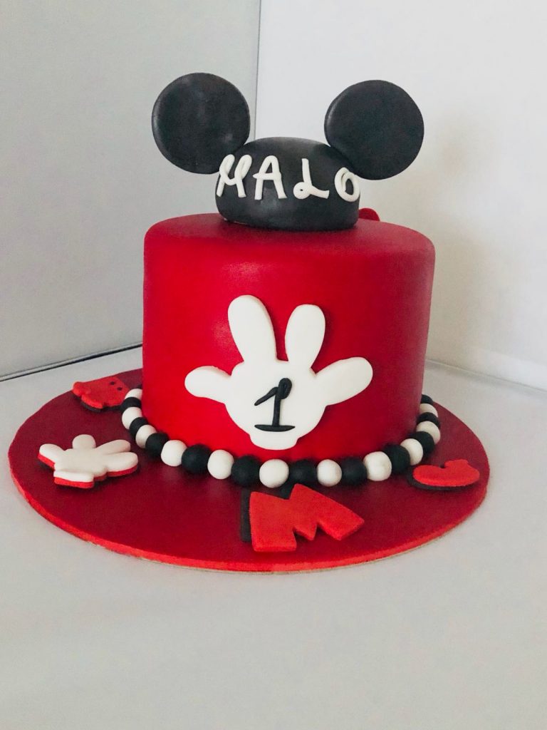 Gâteau Mickey : 1 an Malo