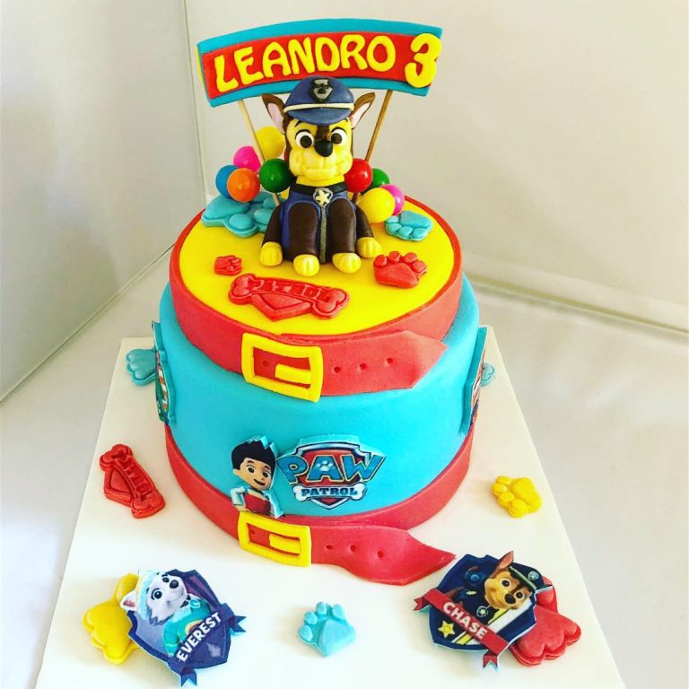 Gâteau Pat’Patrouille : 3 ans Leandro
