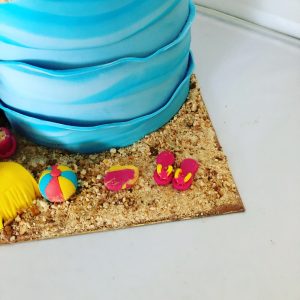 Gourmandelices de Claudia - Cake Design - Plage - 10 ans Serena