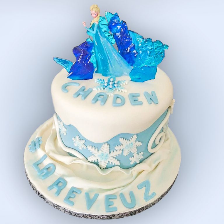 Gâteau Reine des Neiges : 9 ans Chaden