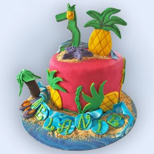 Gourmandelices de Claudia - Cake Design - Plage - 30 ans Mélanie