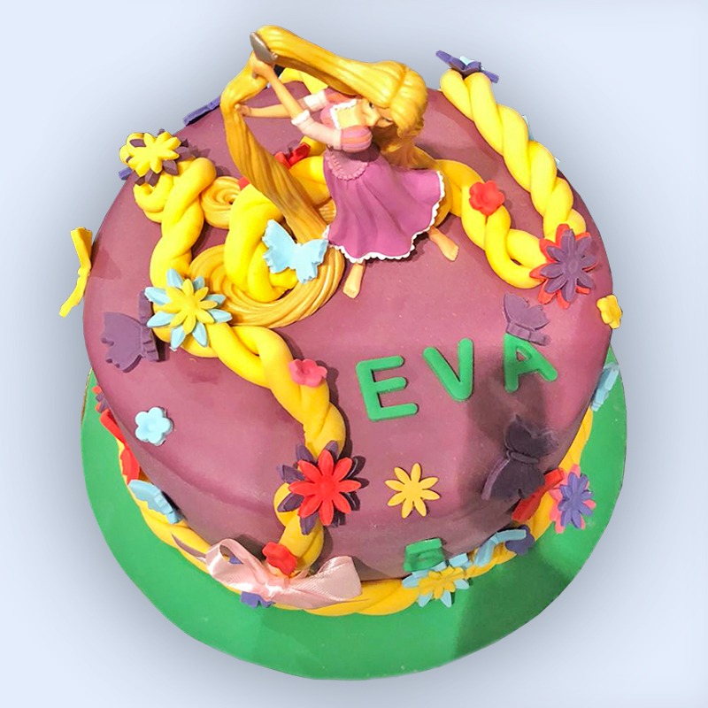Gourmandelices de Claudia - Cake Design - Raiponce - 5 ans Eva