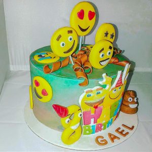 Gourmandelices de Claudia - Cake Design - Emojis - 8 ans Gael