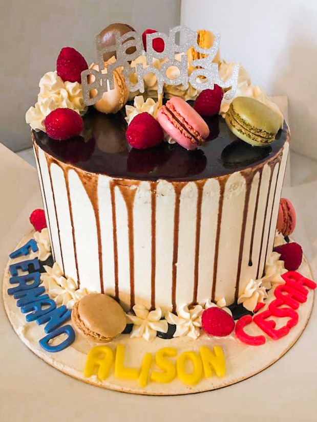 Gâteau d’anniversaire : Fernand, Alison & César