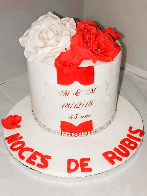 Gâteau Noces de rubis