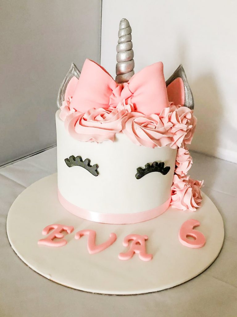 Gâteau Licorne : 6 ans Eva