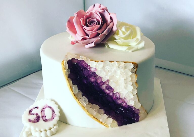 Gâteau géode  : 50 ans Alexandrina