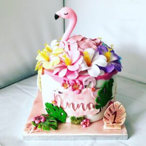 Gourmandelices de Claudia - Cake Design - Flamant rose