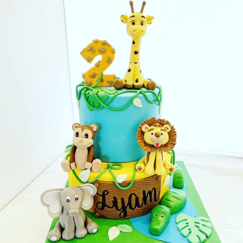 Gâteau jungle : 2 ans Lyam